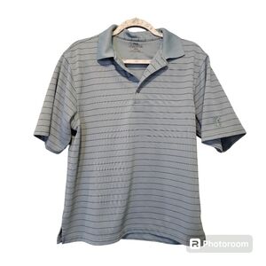 PGA Tour Men's Moisture-Wicking Polo , Blue / Gray , Large